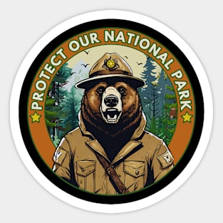 PROTECT OUR NATIONAL PARK Sticker